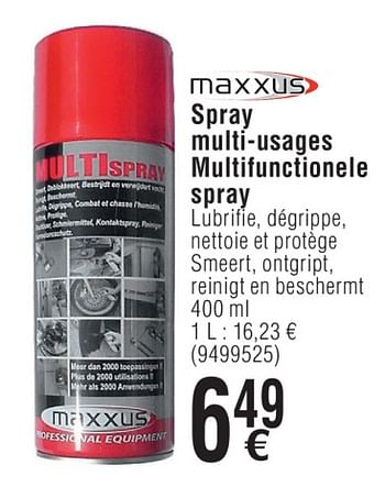 Promotions Spray multi-usages - Maxxus - Valide de 02/04/2019 à 31/12/2019 chez Cora
