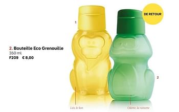 Promoties Bouteille eco grenouille - Huismerk - Tupperware - Geldig van 01/03/2019 tot 30/09/2019 bij Tupperware