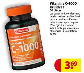 Huismerk - Vitamine c-1000 kruidvat - Promotie bij