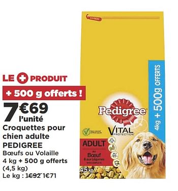 Promotions Croquettes pour chien adulte pedigree - Pedigree - Valide de 18/06/2019 à 30/06/2019 chez Super Casino