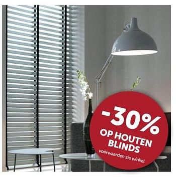 Promotions -30% op houten blinds - Produit maison - Zelfbouwmarkt - Valide de 25/06/2019 à 22/07/2019 chez Zelfbouwmarkt