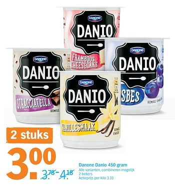 Promoties Danone danio - Danio - Geldig van 17/06/2019 tot 23/06/2019 bij Albert Heijn