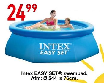 Promoties Intex easy set zwembad - Intex - Geldig van 17/06/2019 tot 30/06/2019 bij Vavantas