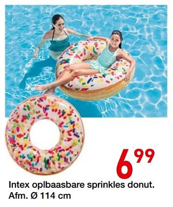 Promoties Intex oplbaasbare sprinkles donut - Intex - Geldig van 17/06/2019 tot 30/06/2019 bij Vavantas