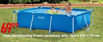 Promoties Intex rechthoekig frame zwembad - Intex - Geldig van 17/06/2019 tot 30/06/2019 bij Vavantas
