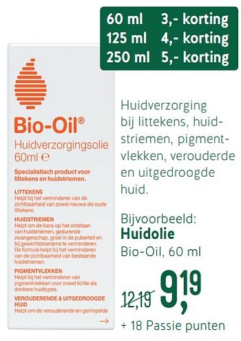 Promoties Huidolie - Bio-Oil - Geldig van 17/06/2019 tot 14/07/2019 bij Holland & Barret