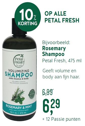 Promoties Rosemary shampoo - Petal Fresh - Geldig van 17/06/2019 tot 14/07/2019 bij Holland & Barret