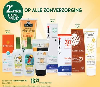 Promoties Sunspray spf 30 - Lovea - Geldig van 17/06/2019 tot 14/07/2019 bij Holland & Barret