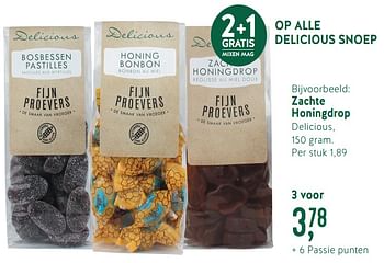 Promoties Zachte honingdrop - Delicious - Geldig van 17/06/2019 tot 14/07/2019 bij Holland & Barret