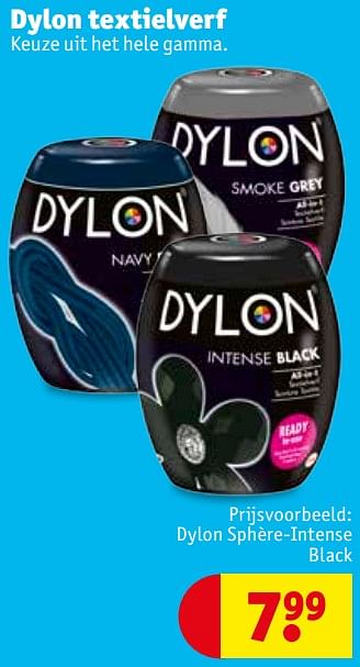 Begunstigde ondernemen Romantiek Dylon Dylon textielverf dylon sphère-intense black - Promotie bij Kruidvat
