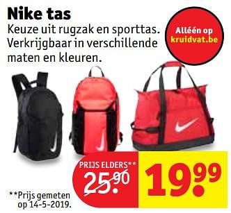 NIKE Nike tas Promotie bij Kruidvat