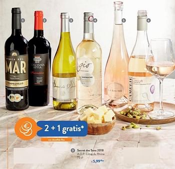 Promoties Secret des sens 2018 a.o.p. cotes du rhône - Witte wijnen - Geldig van 19/06/2019 tot 02/07/2019 bij OKay