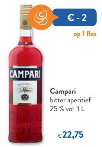Promoties Campari bitter aperitief - Campari - Geldig van 19/06/2019 tot 02/07/2019 bij OKay