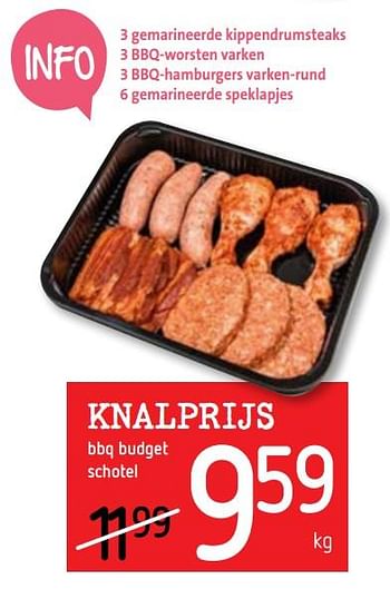 Promoties Bbq budget schotel - Huismerk - Spar Retail - Geldig van 20/06/2019 tot 03/07/2019 bij Spar (Colruytgroup)