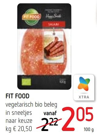 Promoties Fit food vegetarisch bio beleg in sneetjes naar keuze - Fitfood - Geldig van 20/06/2019 tot 03/07/2019 bij Spar (Colruytgroup)