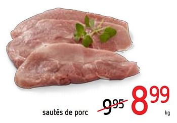 Promoties Sautés de porc - Huismerk - Spar Retail - Geldig van 20/06/2019 tot 03/07/2019 bij Spar (Colruytgroup)