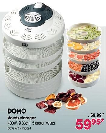 Promoties Domo voedseldroger do325vd - Domo - Geldig van 17/06/2019 tot 31/08/2019 bij Home & Co