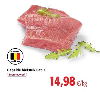 Promotions Gepelde biefstuk - Produit maison - Colruyt - Valide de 19/06/2019 à 02/07/2019 chez Colruyt