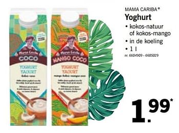 Promoties Yoghurt - Mama Cariba - Geldig van 24/06/2019 tot 29/06/2019 bij Lidl