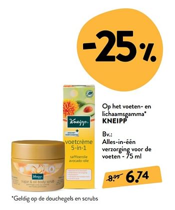 Promoties Alles-in-één verzorging voor de voeten - Kneipp - Geldig van 19/06/2019 tot 02/07/2019 bij DI
