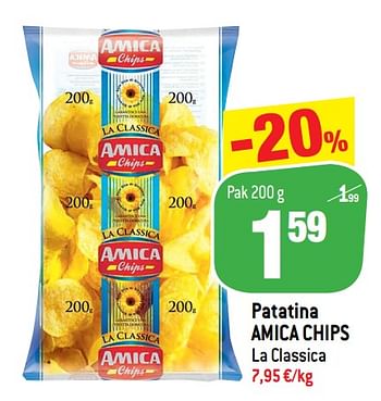 Promoties Patatina amica chips la classica - Amica - Geldig van 26/06/2019 tot 02/07/2019 bij Match