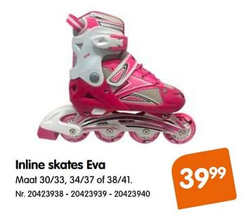 Promoties Inline skates eva - Eva - Geldig van 19/06/2019 tot 23/07/2019 bij Fun