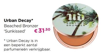 Promoties Urban decay beached bronzer sunkissed - Urban Decay - Geldig van 01/06/2019 tot 30/06/2019 bij ICI PARIS XL