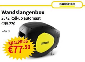 Promoties Wandslangenbox 20+2 roll-up automaat cr5.220 - Kärcher - Geldig van 20/06/2019 tot 03/07/2019 bij Cevo Market