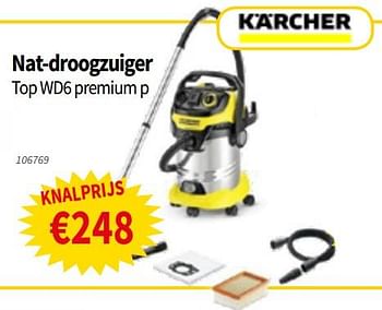 Promoties Kärcher nat-droogzuiger top wd6 premium p - Kärcher - Geldig van 20/06/2019 tot 03/07/2019 bij Cevo Market