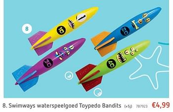 Promoties Swimways waterspeelgoed toypedo bandits - Swimways - Geldig van 21/06/2019 tot 20/07/2019 bij Dreamland