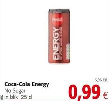 Promoties Coca-cola energy no sugar blik - Coca Cola - Geldig van 19/06/2019 tot 02/07/2019 bij Colruyt
