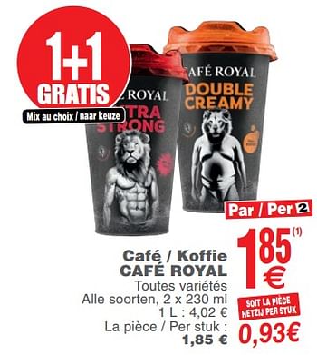 Promoties Café - koffie café royal - Café Royal  - Geldig van 25/06/2019 tot 01/07/2019 bij Cora