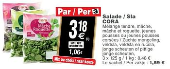 Promotions Salade - sla cora - Produit maison - Cora - Valide de 25/06/2019 à 01/07/2019 chez Cora