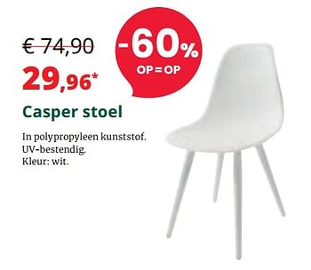 Promoties Casper stoel - Bristol - Geldig van 01/07/2019 tot 31/07/2019 bij Overstock