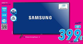 Promotions Samsung uhd tv ue49nu7100 - Samsung - Valide de 01/07/2019 à 31/07/2019 chez Krefel
