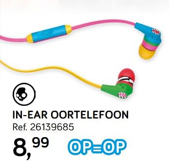 Promoties In-ear oortelefoon - Huismerk - Supra Bazar - Geldig van 25/06/2019 tot 23/07/2019 bij Supra Bazar