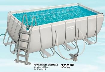 Promoties Power steel zwembad - BestWay - Geldig van 25/06/2019 tot 23/07/2019 bij Supra Bazar