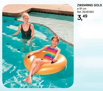 Promoties Zwemring gold - Huismerk - Supra Bazar - Geldig van 25/06/2019 tot 23/07/2019 bij Supra Bazar