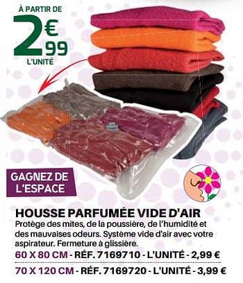 Promotions Housse parfumée vide d`air - Produit Maison - Shopix - Valide de 01/06/2019 à 31/08/2019 chez Shopix