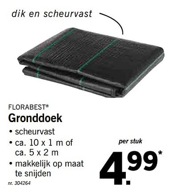Promoties Gronddoek - Flora  Best - Geldig van 01/07/2019 tot 06/07/2019 bij Lidl