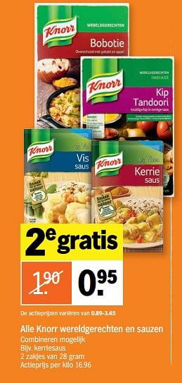 Promoties Kerriesaus - Knorr - Geldig van 24/06/2019 tot 30/06/2019 bij Albert Heijn
