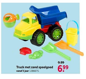 Ambient room religie Huismerk - Intertoys Truck met zand speelgoed - Promotie bij Intertoys