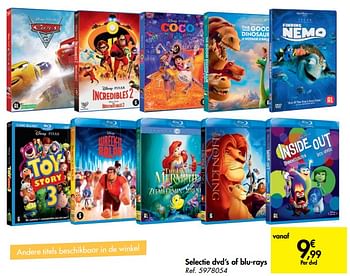 Promoties Selectie dvd`s of blu-rays - Disney - Geldig van 26/06/2019 tot 08/07/2019 bij Carrefour