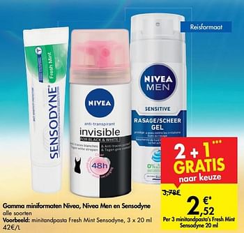 Promoties Minitandpasta fresh mint sensodyne - Sensodyne - Geldig van 26/06/2019 tot 08/07/2019 bij Carrefour