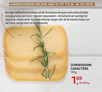 Promoties Corsendonk caractére - Corsendonk - Geldig van 10/07/2019 tot 16/07/2019 bij Alvo