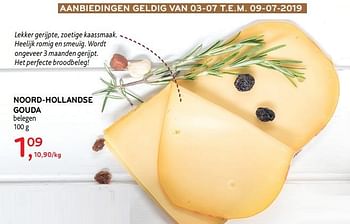 Promoties Noord-hollandse gouda belegen - Huismerk - Alvo - Geldig van 03/07/2019 tot 09/07/2019 bij Alvo