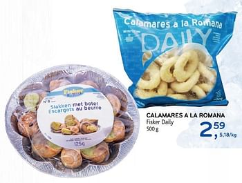 Promoties Calamares a la romana fisker daily - Fisker - Geldig van 03/07/2019 tot 16/07/2019 bij Alvo