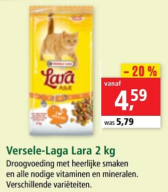 Promoties Versele-laga lara - Versele-Laga - Geldig van 03/07/2019 tot 10/07/2019 bij Maxi Zoo