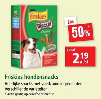 Promoties Friskies hondensnacks - Friskies - Geldig van 03/07/2019 tot 10/07/2019 bij Maxi Zoo