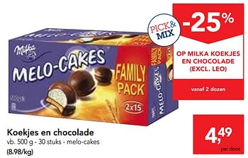 Promoties Koekjes en chocolade - Milka - Geldig van 03/07/2019 tot 16/07/2019 bij Makro